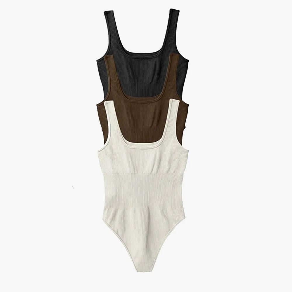 Bodysuit for Women Tummy Control Shapewear Sleeveless Seamless Sculpting Thong Body Shaper Color-A image 4