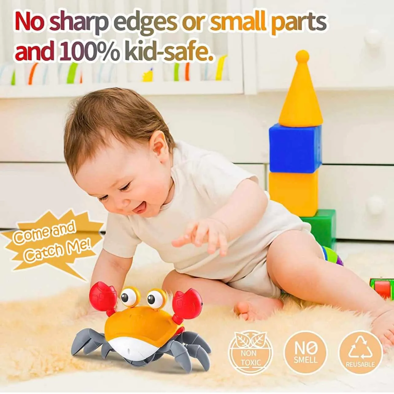 Children Gesture Electric Sensor Crab Toy Color-A image 2