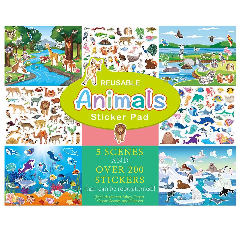10pcs Children's Scene Sticker Book With Creative DIY And Enhanced Hands-On Ability