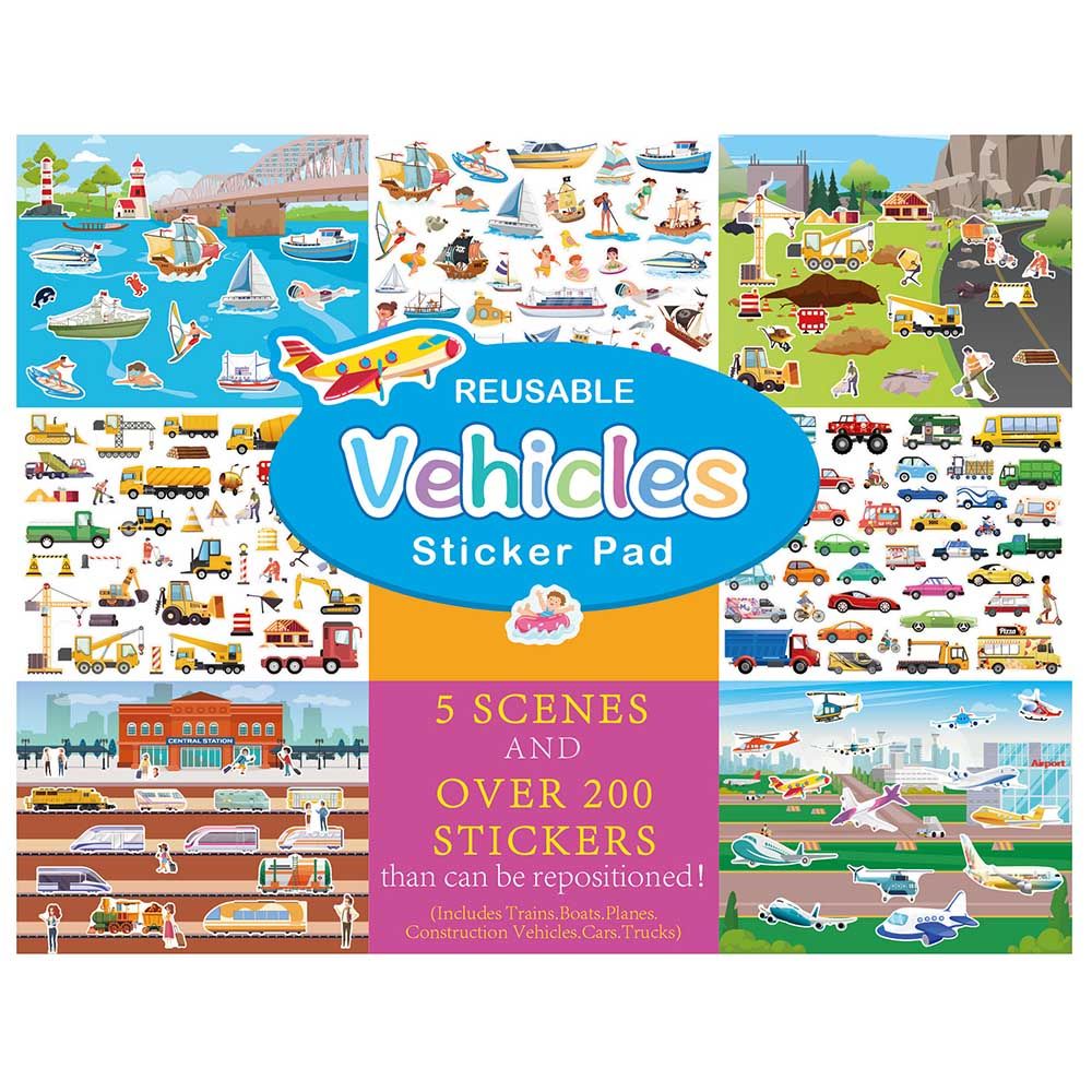 10pcs Children's Scene Sticker Book With Creative DIY And Enhanced Hands-On Ability