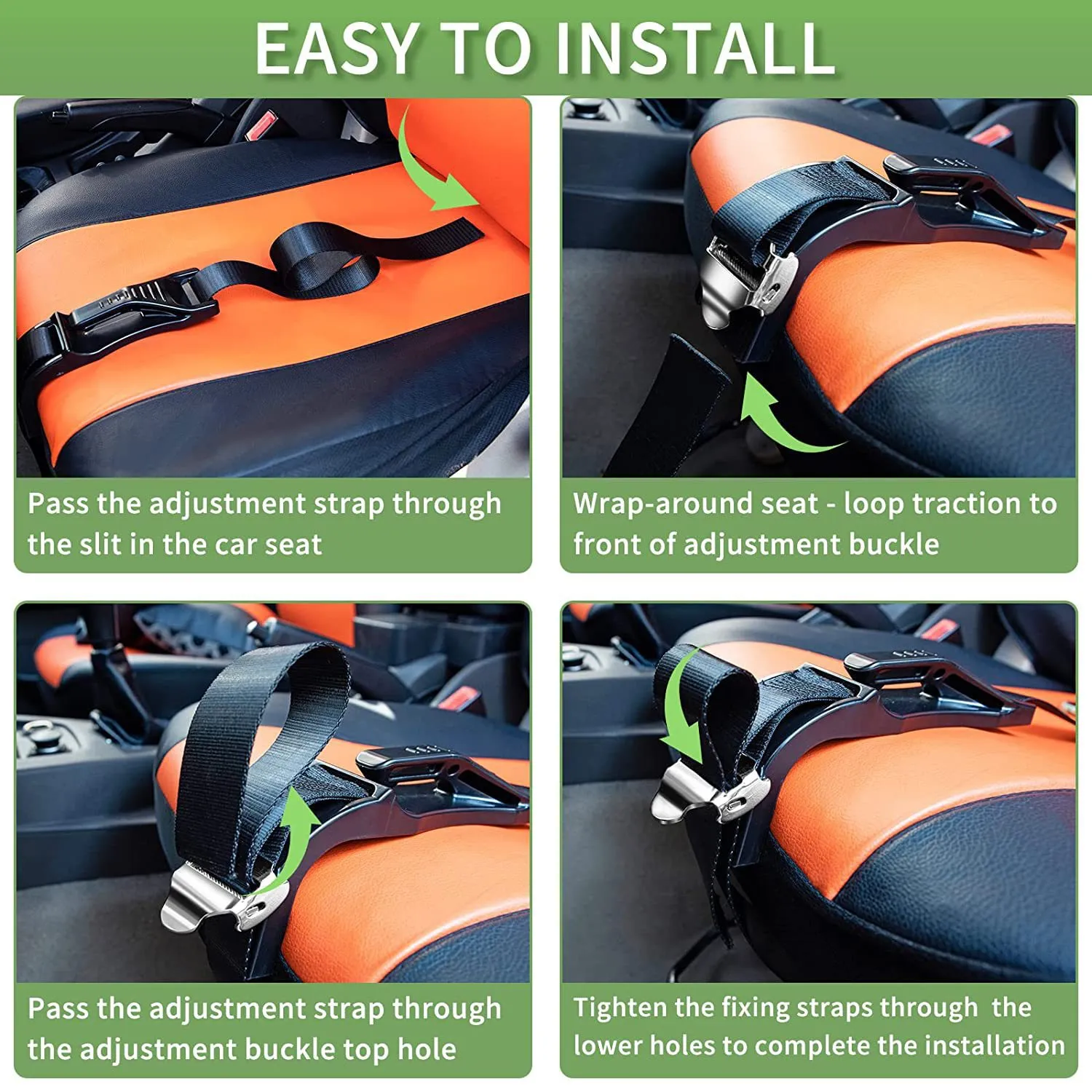 Adjustable Car Maternity Seat Belt with Safety Buckle and Crash-resistant Strap Black image 6