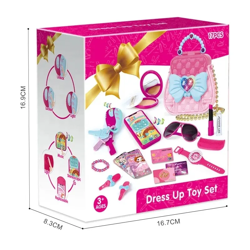 17-Piece Pretend Makeup Jewelry Set for Girls   image 6