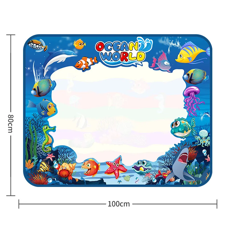 3pcs Children’s Painting and Doodling Carpet Canvas Set Color-A image 5