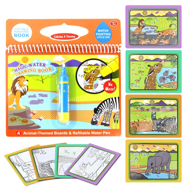 Children’s Colorful Doodle Sketchbook Multi-color big image 1