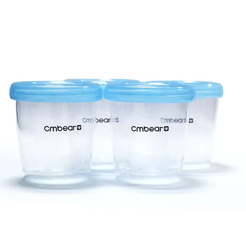 4-Pack Reusable Maternity Milk Storage180ml Cups 