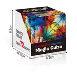 Children's Magnetic 3D Geometric Cube Puzzle Toy with Unlimited Variations Color-E