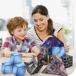 Children's Magnetic 3D Geometric Cube Puzzle Toy with Unlimited Variations  image 2