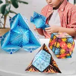 Children's Magnetic 3D Geometric Cube Puzzle Toy with Unlimited Variations  image 3