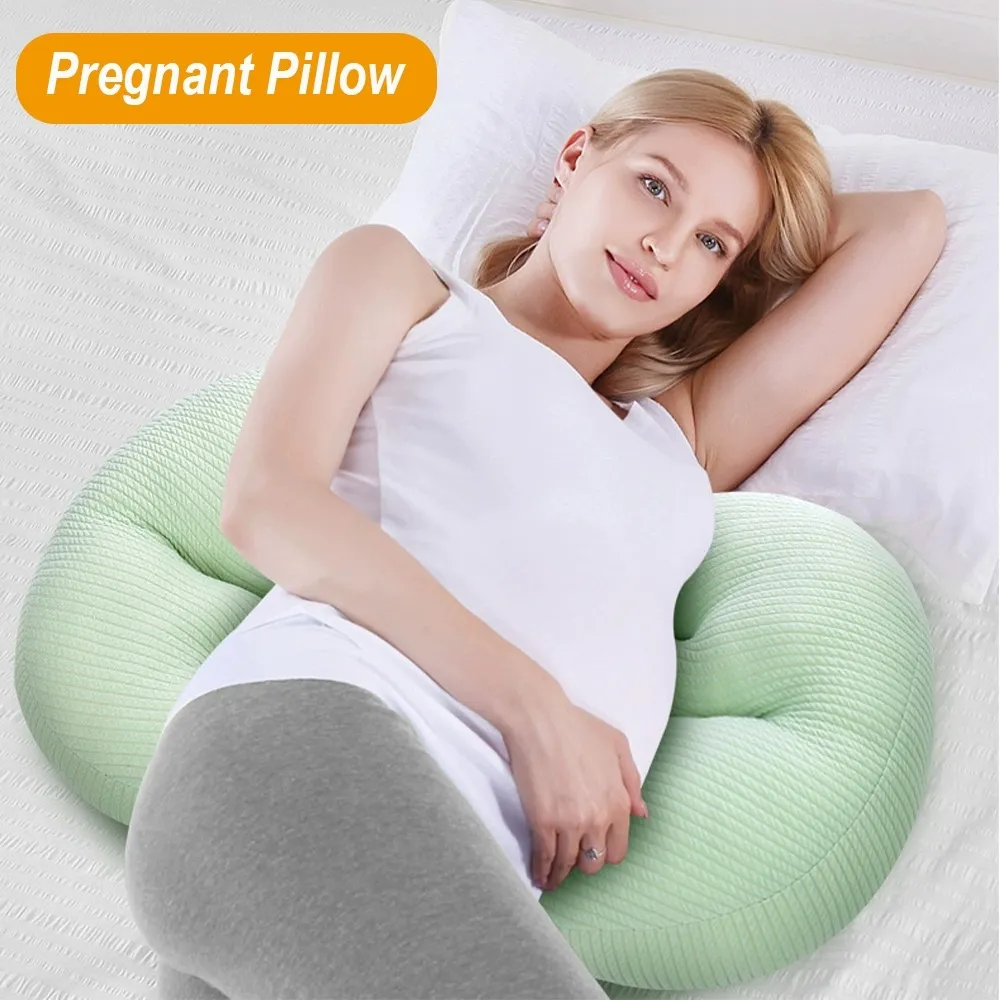 Multi-Functional U-Shaped Maternity Pillow for Lumbar Support and Side Sleeping Color-B