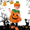 3pcs Baby Girl/Boy Pumpkin Halloween Cosplay Costume Set  image 3