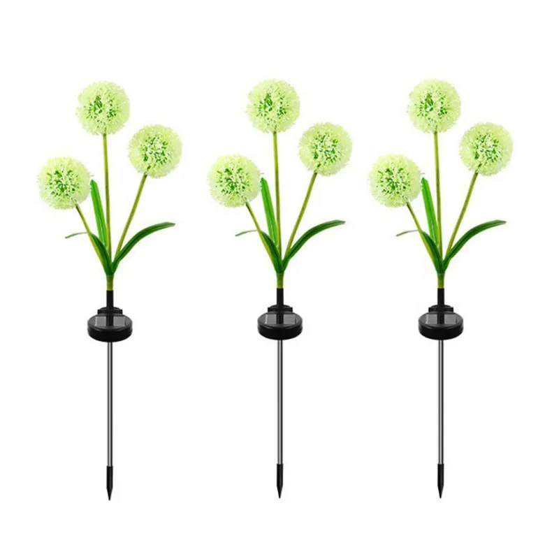 Outdoor Solar-Powered Onion Flower Light For Yard, Park, And Lawn Decoration