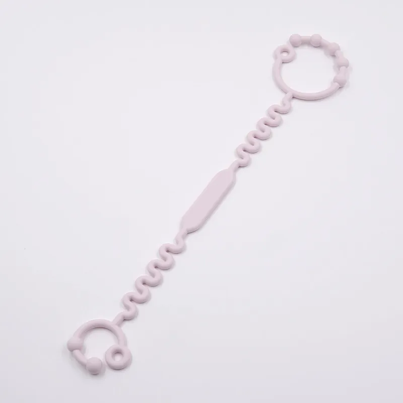 Baby Silicone Anti-Lost Chain for Pacifiers, Bottles, Cups, and Toys Color-A