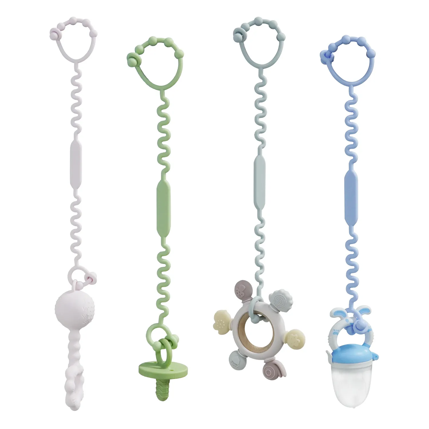 Baby Silicone Anti-Lost Chain for Pacifiers, Bottles, Cups, and Toys Color-C image 2