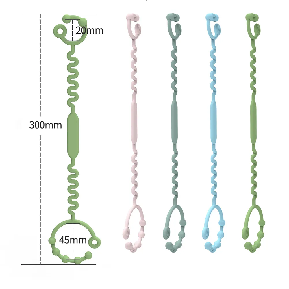 Baby Silicone Anti-Lost Chain for Pacifiers, Bottles, Cups, and Toys Color-C image 3