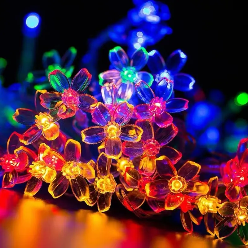 Cordão de luz decorativo colorido Sakura com 40 luzes LED para decoração de festivais e ao ar livre Cor-A image 4