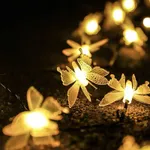 Soft Butterfly Outdoor Decorative Light String with 40 LED Lights for Yard, Patio, and Festival Garden Decoration  image 6