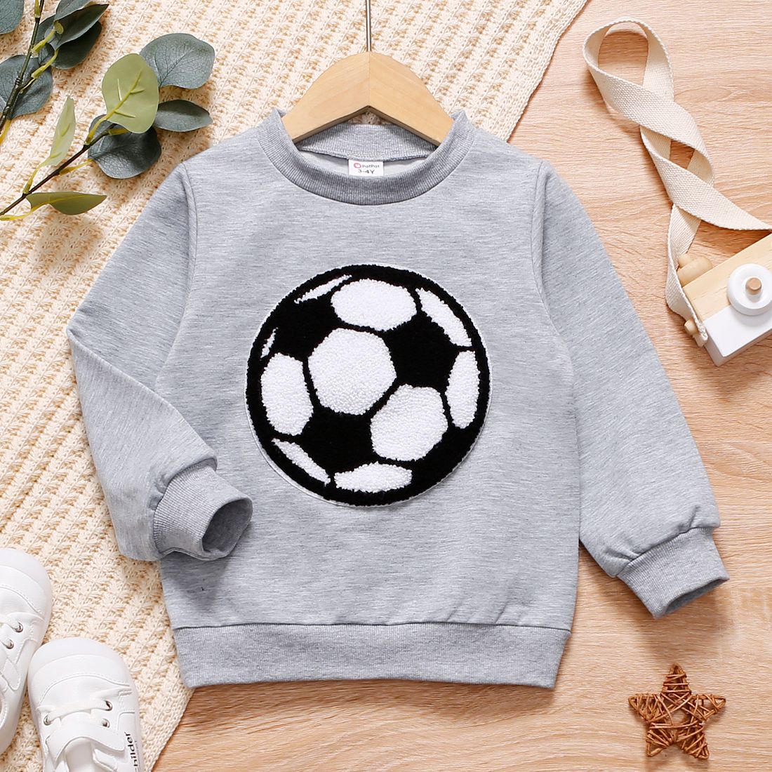 

Toddler Boy Soccer/Basket Embroidered Pullover Sweatshirt