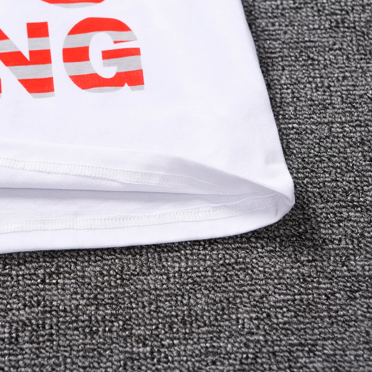 Dia Nacional 2 unidades Criança Menino Com furos Avant-garde conjuntos de camisetas Branco image 5