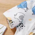 Baby Girl/Boy Elephant & Giraffe Print Short-sleeve Jumpsuit  image 4