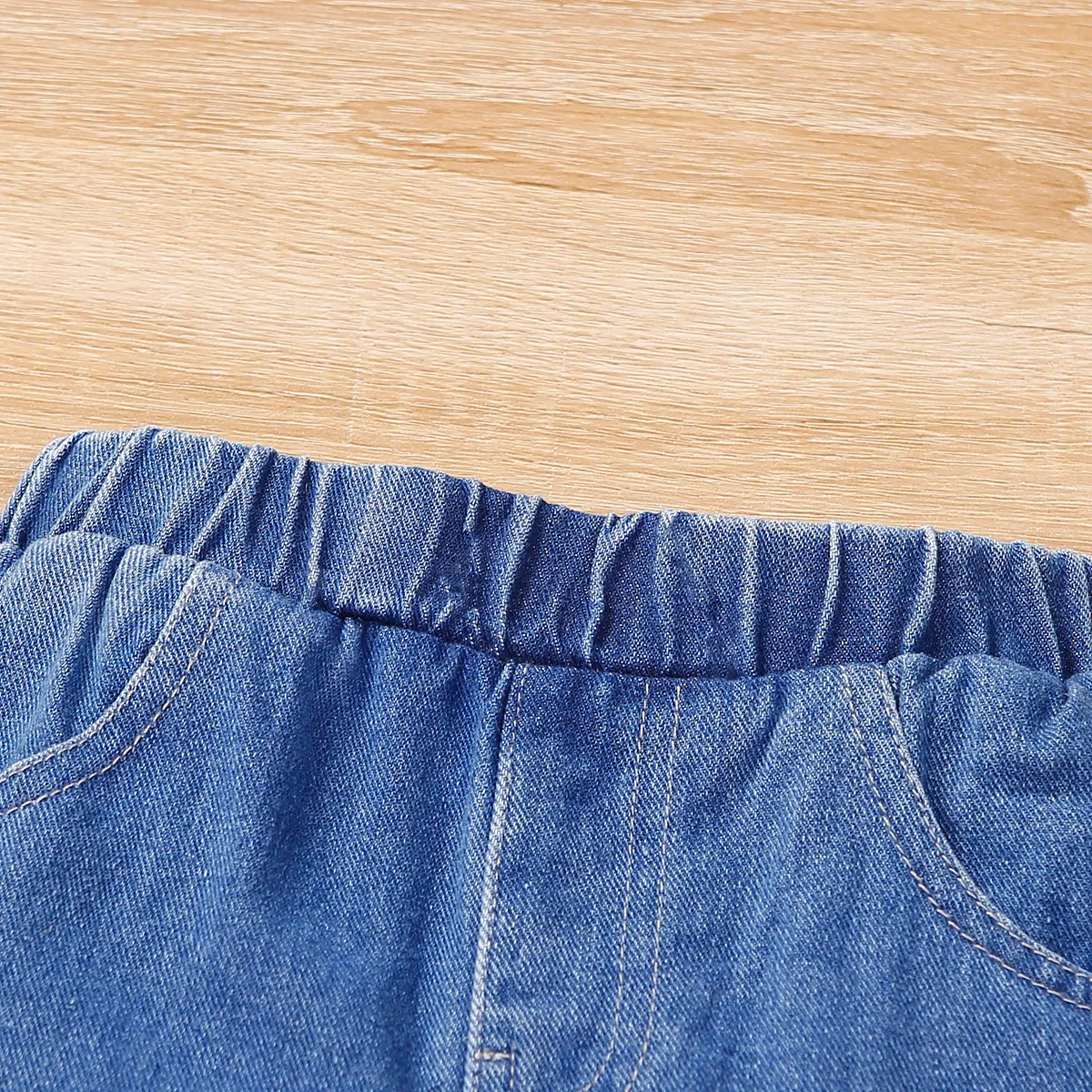 Toddler Boy Dinosaur Embroidered Jeans   image 2