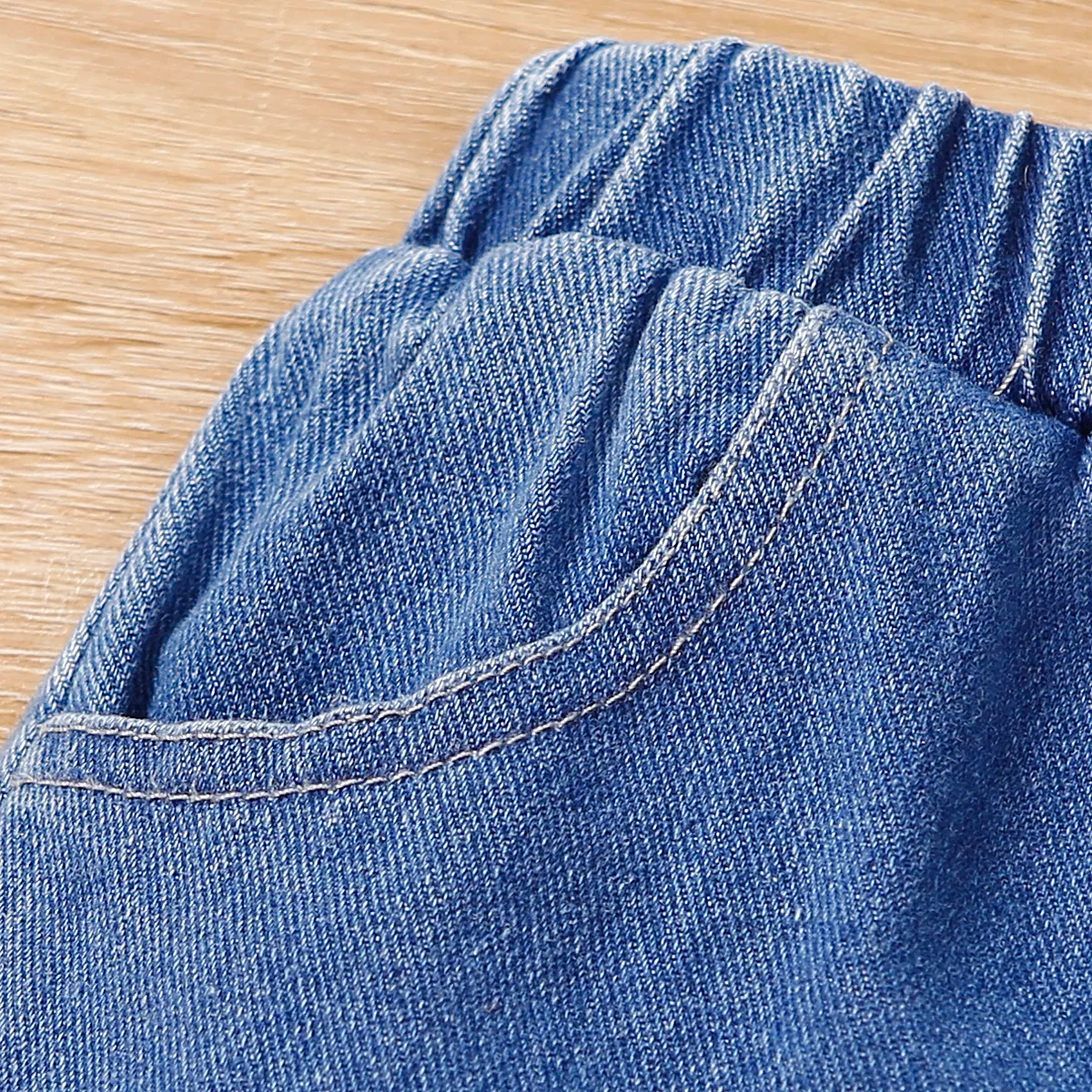 Toddler Boy Dinosaur Embroidered Jeans   image 3