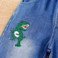 Toddler Boy Dinosaur Embroidered Jeans   image 4