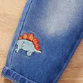 Toddler Boy Dinosaur Embroidered Jeans   image 5