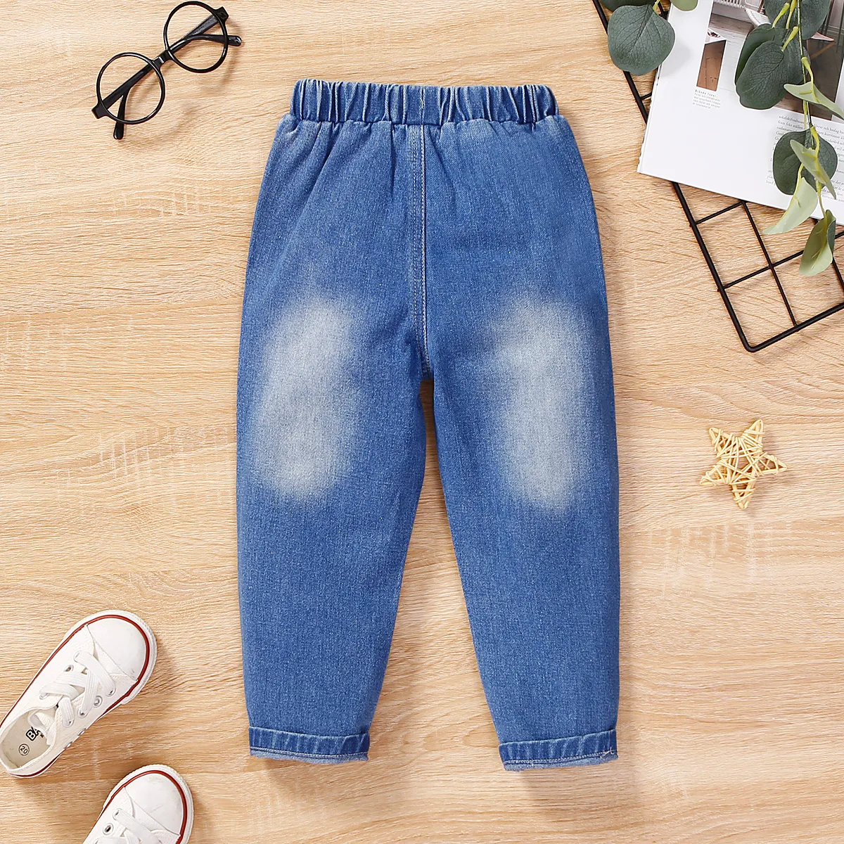 Toddler Boy Dinosaur Embroidered Jeans   big image 8