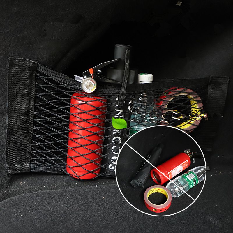 

Automotive Storage Net Universal Mesh Cargo Net Wall Sticker Organizer Pouch Bag for Rear Seat Car Trunk Storage