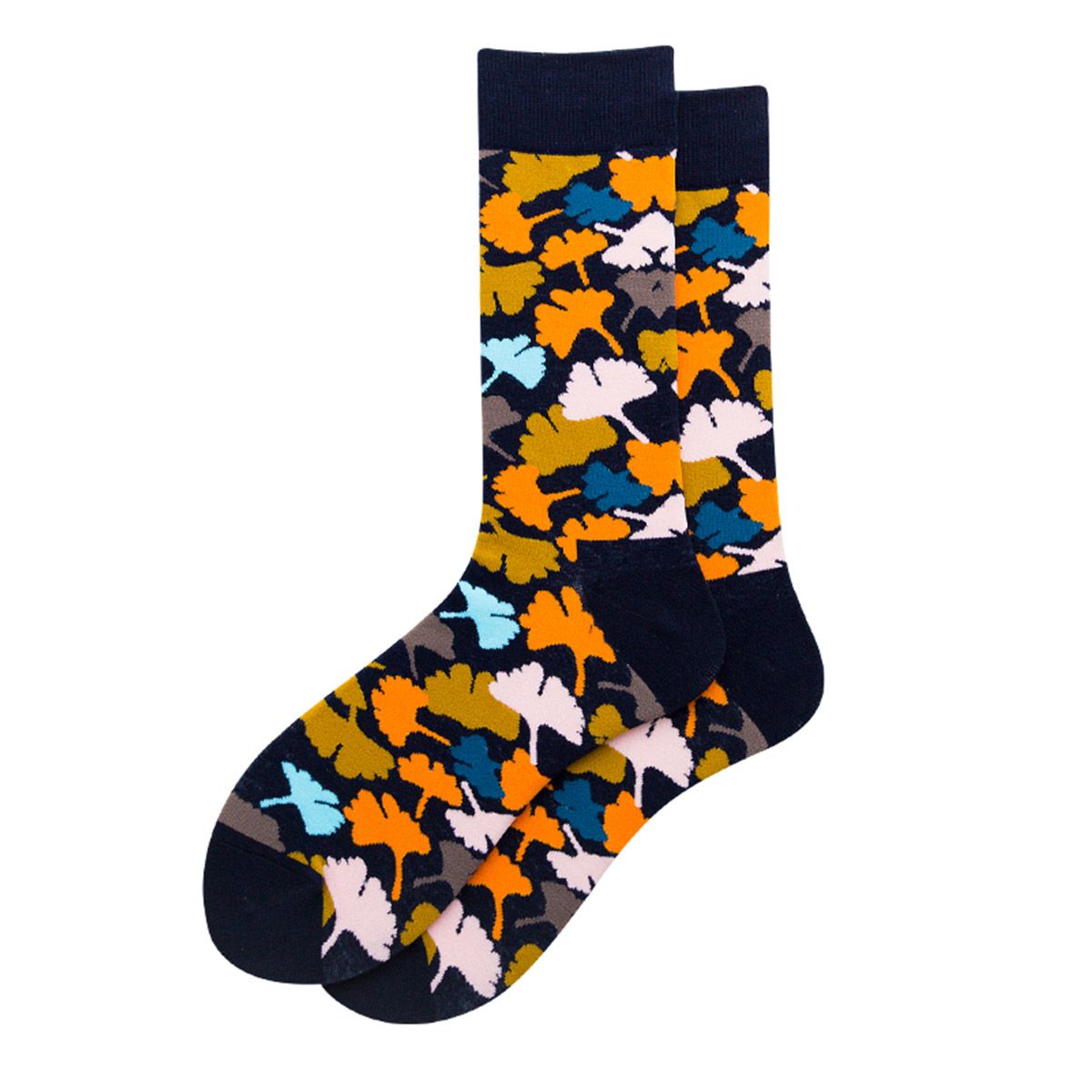 

Color Leaf Cotton Tube Socks