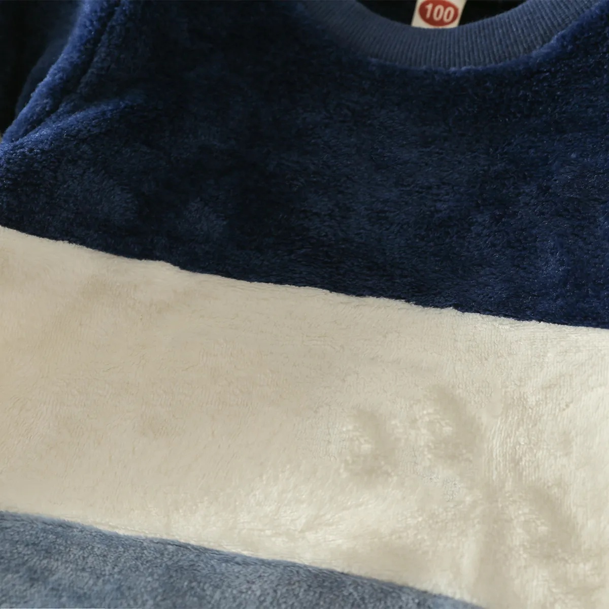 2 Stück Kleinkinder Jungen Stoffnähte Klassisch Sweatshirt-Sets tibetischblau big image 1