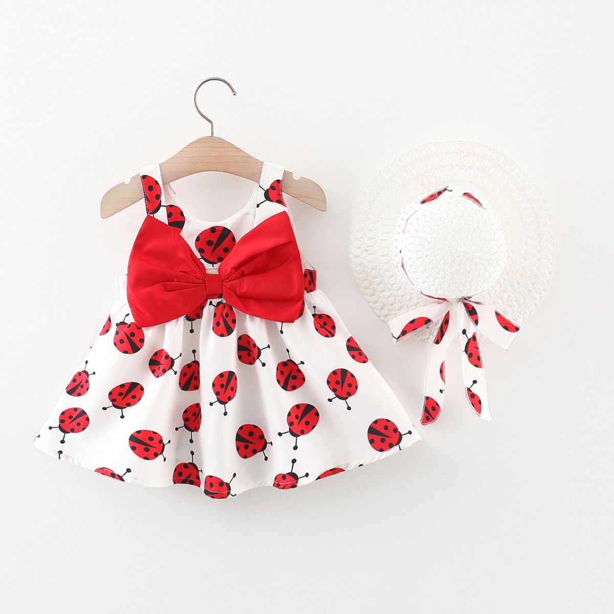 

Baby Girl Ladybird Print Romper or Dress Sets