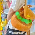 Cute hamburger-shaped parent-child bag, single shoulder / double shoulder / portable  image 5
