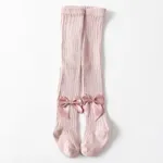 Baby / Toddler / Kid Solid Bowknot Stockings (Various colors) Pink