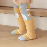 calcetín con estampado animal de dibujos animados para bebés / niños pequeños Amarillo