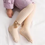 Baby / Toddler / Kid Solid Bowknot Stockings (Various colors) Khaki
