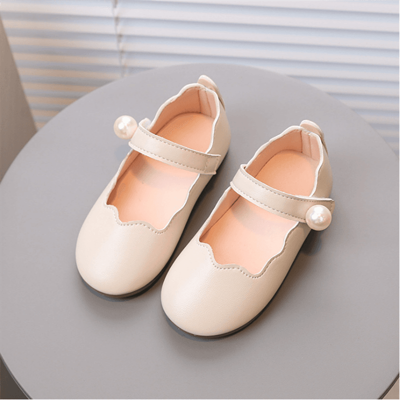 Toddler & Kid Basic Style Fax Pearl Decor Velcro Chaussures