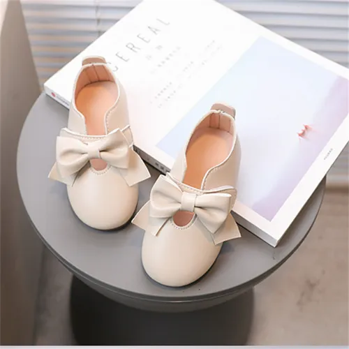 Toddler & Kids Solid Color Bow Decor Shoes