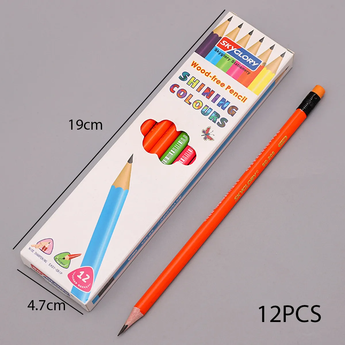 12-pack Wood Pencils Office School Home Students Stationery Supplies  image 4