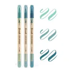 Coloring Dual Brush Marker Pens Fine Point and Brush Tip Art Colored Markers Green