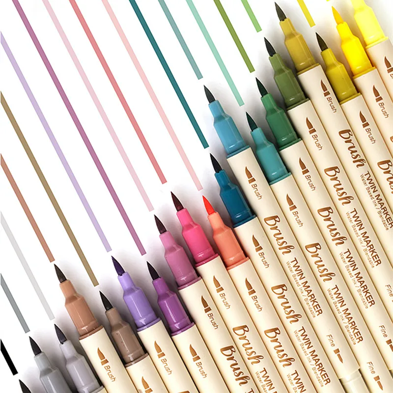 Coloring Dual Brush Marker Pens Fine Point and Brush Tip Art Colored Markers  image 2