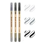 Coloring Dual Brush Marker Pens Fine Point and Brush Tip Art Colored Markers Black