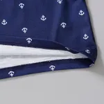 2pcs Toddler Boy Preppy style Anchor Print Polo Shirt and Shorts Set  image 5