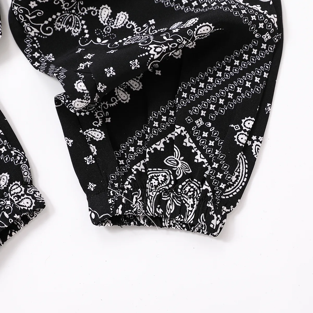2pcs Toddler Boy Boho Exotic Pocket Design Tee and Panta Set Black image 6
