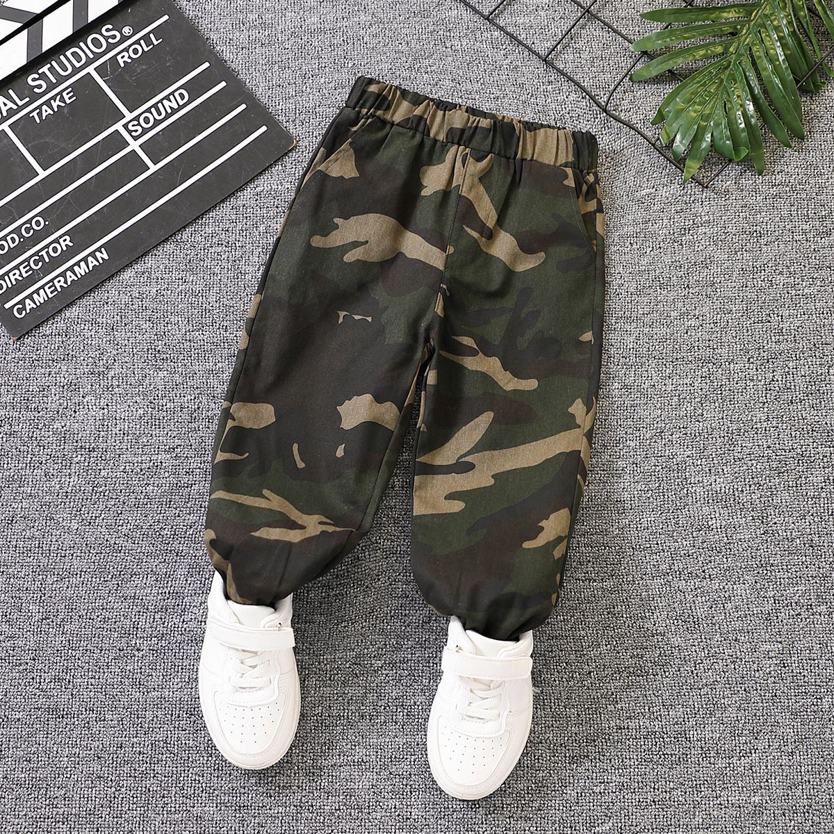 

Toddler Boy Trendy 100% Cotton Camouflage Print Pants