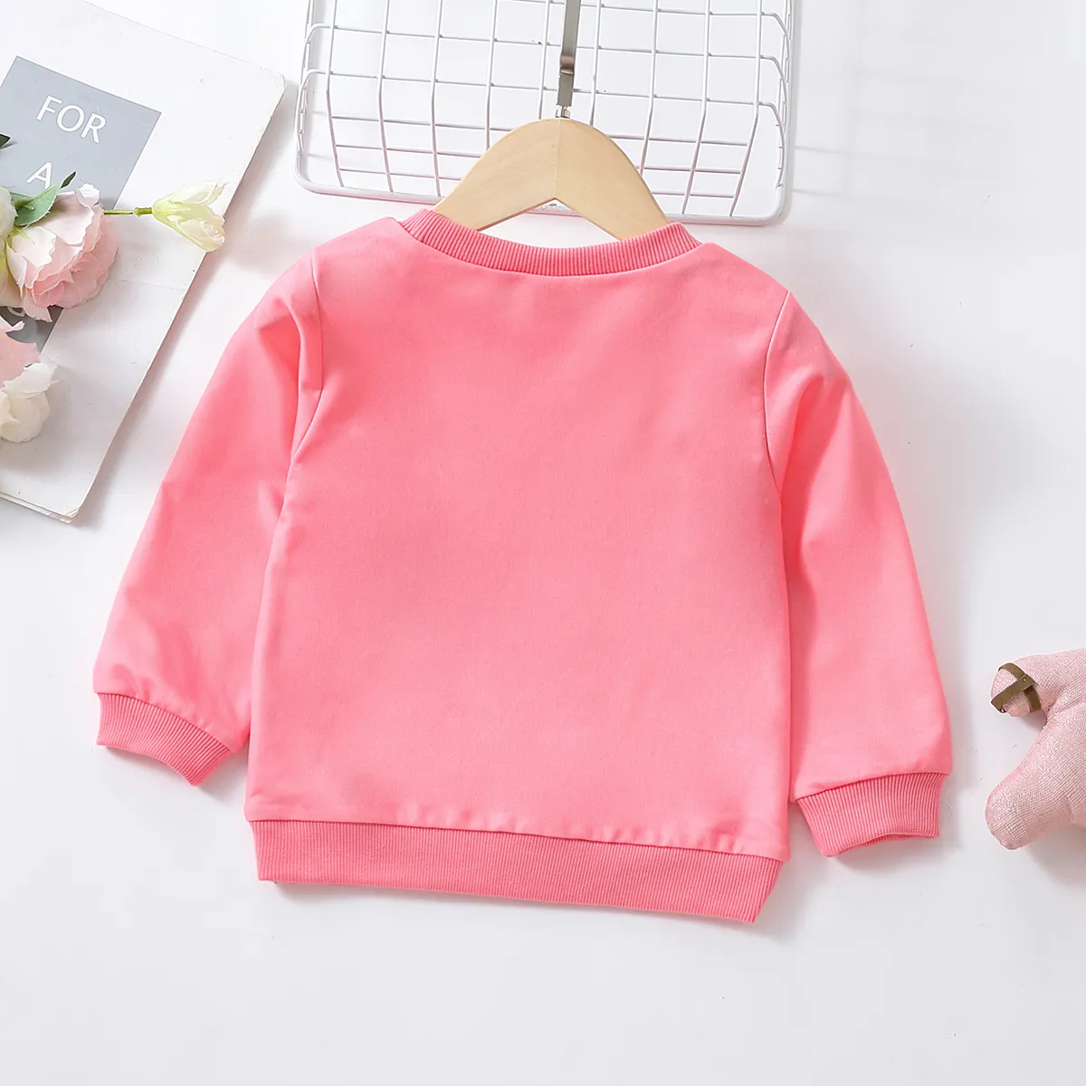 Baby Mädchen Einhorn Kindlich Langärmelig Sweatshirts rosa big image 1
