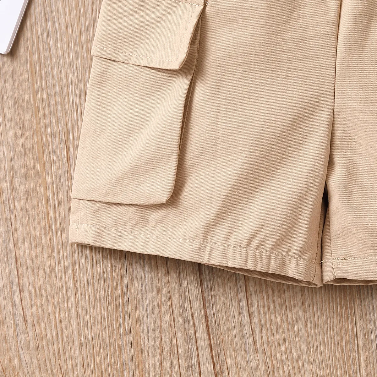 Toddler Boy 100% Cotton Solid Cargo Shorts   image 4