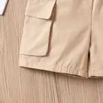 Toddler Boy 100% Cotton Solid Cargo Shorts   image 4