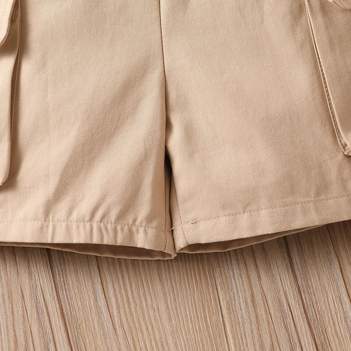 Toddler Boy 100% Cotton Solid Cargo Shorts   image 5