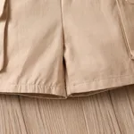 Toddler Boy 100% Cotton Solid Cargo Shorts   image 5